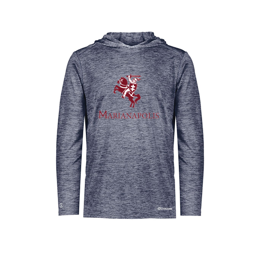 [FOLHCGNV-AS-LOGO3] Decker Men's Charge Hoodie (Adult S, Navy, Logo 3)